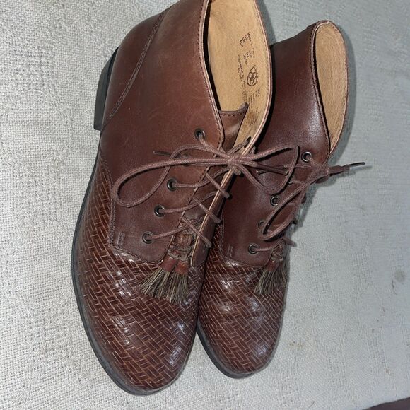 Ariat We Men’s Weaved Bootie Size 8.5 B Brown Leather Going Out Party Fun - Picture 4 of 12